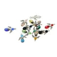 thumbnail image 5 of BLESIYA 3x12Pcs Beaded Angel Heart Wing Faceted Glass DIY Dangle Pendant Multi, 5 of 8