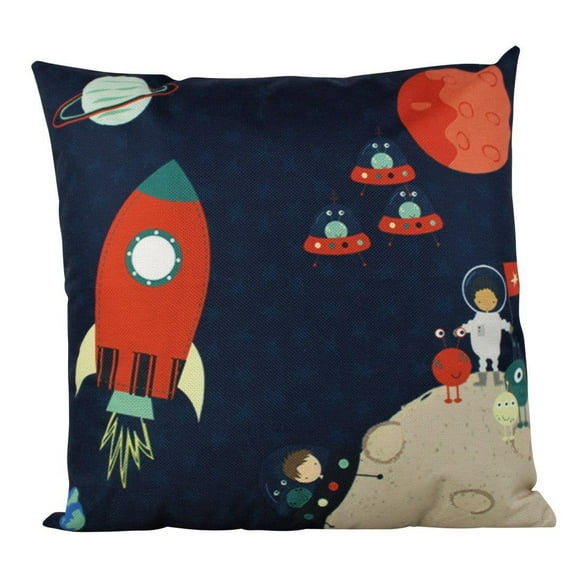 Fly to the Moon | Rocket | Moon | Fun Gifts | Pillow Cover | Home Decor | Throw Pillows | Nursery Decor | Kids Room Decor | Room Decor