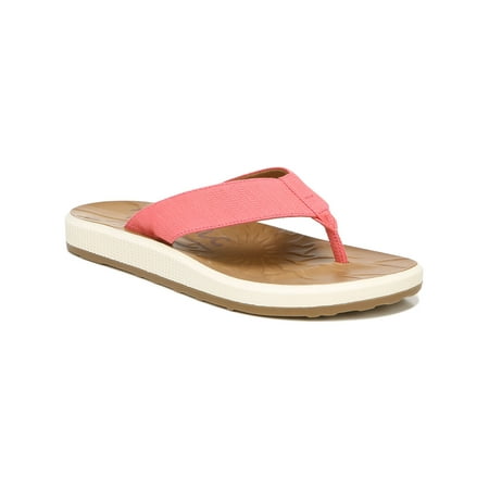 

ZODIAC Womens Pink 1/2 Platform Comfort Sunny Round Toe Wedge Slip On Flip Flop Sandal 10 M