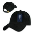 thumbnail image 2 of Decky 231 6 Panel Low Profile Structured Corduroy Cap-Black, 2 of 4
