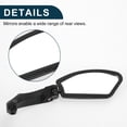 thumbnail image 4 of Unique Bargains Bike Rearview Mirror 11.2x4.5cm Adjustable Front Right Handlebar Bike Mirror Black with Mounting Accessories for Bicycle Mountain Road Bike 1 Set, 4 of 7
