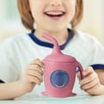 thumbnail image 4 of Silicones Drinking Training Cup Leak-Proof Baby Straw Cup for 6-12 Months, Infant Learning Drink Cup With Handle Food Grade Infant Water Cup Clearance, 4 of 5