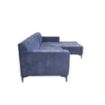thumbnail image 3 of Sofá Esquinero Derecho Tapizado en Tela Azul Resistente a Uso Rudo. Estructura de Madera Sólida, 3 of 8