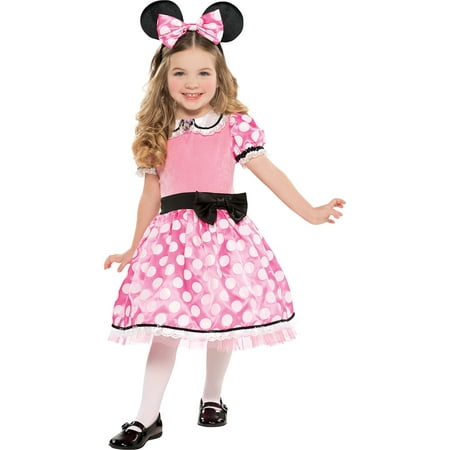 Suit Yourself Deluxe Minnie Mouse Halloween Costume for Toddler Girls, Includes Headband