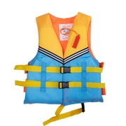 SDJMa Children's Swimming Flotation Devices Boys Girls Swim Vest Kids Buoyancy Trainer Jacket Learn to Swim, Blue , 4-12 Years