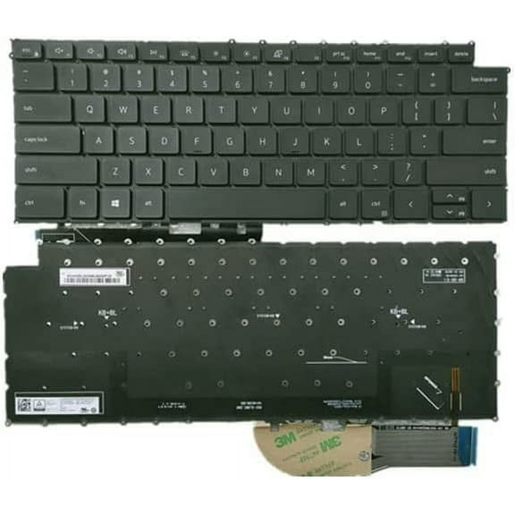 New US Black English Backlit Laptop Keyboard (Without palmrest) for Dell XPS P92F P92F001 P92F002 Light Backlight