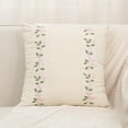 thumbnail image 6 of COM1950s Embroidered Rose Pillow Cover for Sofa and Bed,Floral Design Decorative Cushion Case,Easy To Clean and Replace,Ideal for Lumbar Support Holiday Gift,17.7X17.7 Inch, 6 of 9