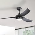 thumbnail image 2 of Sofucor 52 Inch Ceiling Fans with Lights Remote Control, Low Profile White Ceiling Fan with Light 6-Speed 3 CCT Dimmable 3-Timer 3 Blade, 2 of 10
