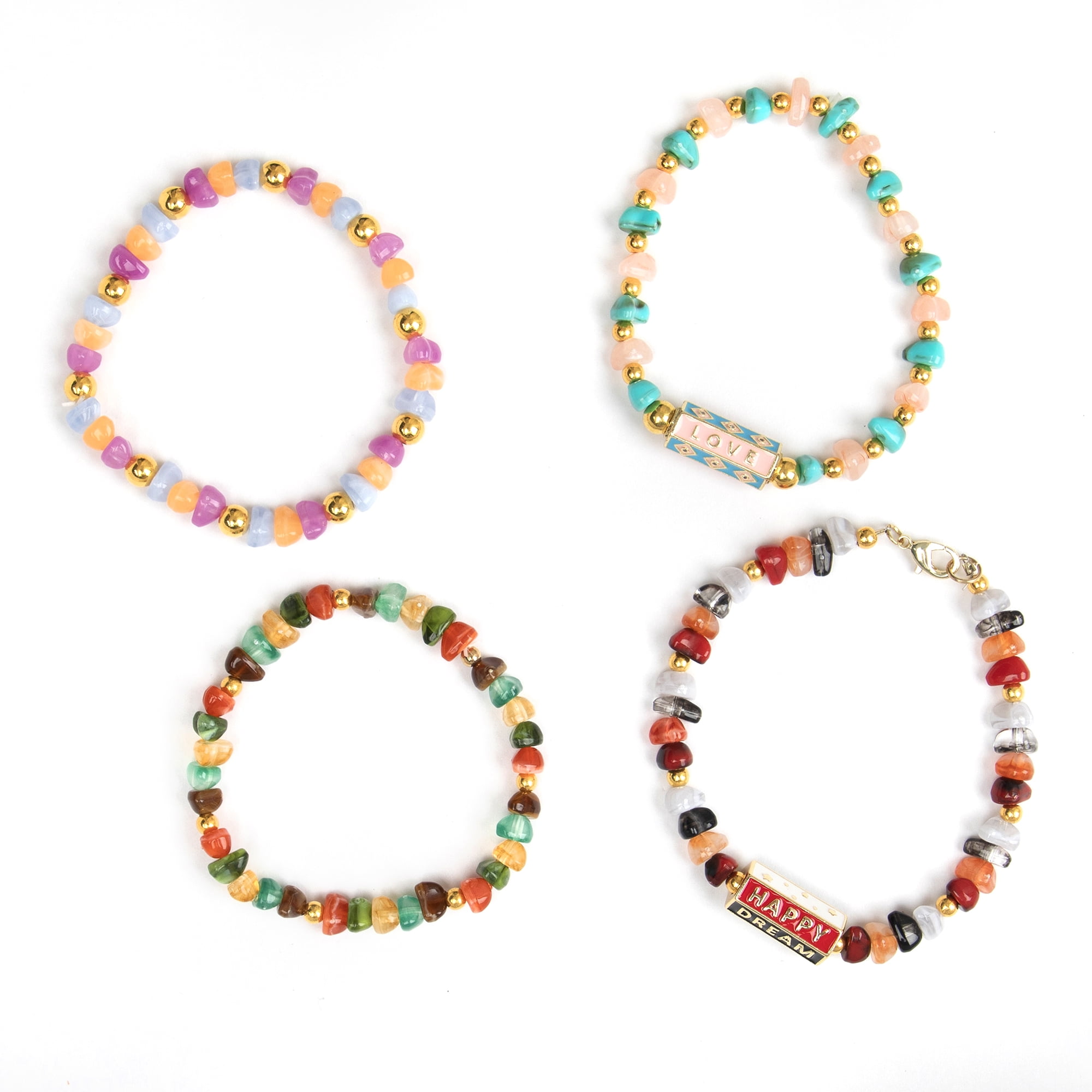 Cousin DIY Jewelry Making Kit with Vibrant Acrylic Beads and Motivational Charms