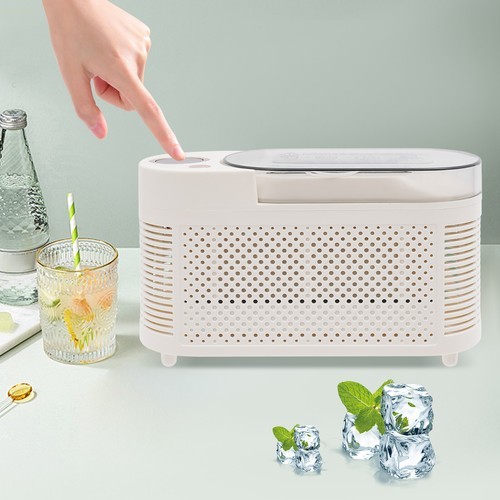 8 Cubes/Cycle Ice Maker, Mini, Low Noise, 120W Countertop Ice Machine for Home/Car/Travel