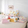 thumbnail image 5 of YST Cartoon Dogs Comforter Set, 7-Piece, Full Size, Colorful Flowers and Leaves, 5 of 5