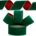 thumbnail image 1 of Cinta decorativa de terciopelo Yungyan para regalo, 6,4 cm x 32 m, 1 of 6
