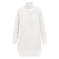 thumbnail image 6 of Karymi Dresses for Women for Women Turtleneck Sweater Dress, Long Sleeve Oversized Loose Fit Side Split Hem Warm Casual Shift Dresses, 6 of 6