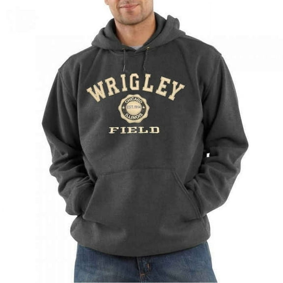 Wrigley Field Charcoal Throwback Hoodie