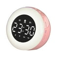 thumbnail image 2 of Giunmcul Holiday Gift Finder Led Electronic Bedroom Alarm Clock 12/24 Hours Alarm Calendar Temperature Adjustable Brightness Colorful Big Screen Desk Clock, 2 of 5