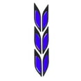 thumbnail image 3 of 6PCS Door Reflective Sticker, Anti-Scratch Warning Decal, Carbon Fiber Style for Car, Motorcycle, Truck - Blue, 3 of 8