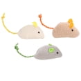 thumbnail image 2 of Juguete de ratón de peluche, juguete interactivo de ratón de gato de simulación para gatos y gatitos de interior, 2 of 12