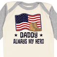thumbnail image 4 of Inktastic Military Daddy Always My Hero Boys or Girls Long Sleeve Baby Bodysuit, 4 of 5