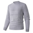 thumbnail image 1 of Erwazi Chandails à Col Rond pour Hommes Extensible Ajusté Thermique Automne Hiver Décontracté Manches Longues Chandail, 1 of 5