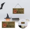 thumbnail image 4 of Xihbxyly Letrero Colgante de Halloween, Decoración de Bienvenida Espeluznante, Material Mdf Marrón, Uso En Interiores y Exteriores, Perfecto para Fiestas de Halloween, Casa Embrujada, Tamaño 15 X 8 C, 4 of 7
