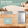 thumbnail image 6 of 1 pack-15.75''Lx 11.81'' W x2.76'' H Low Entry Stainless Steel Cat Litter Box for Kittens Small Pets, 6 of 7