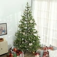 thumbnail image 3 of Resenkos 9ft Artificial Sparse Christmas Tree with Steel Stand & 4306 Tips for Home Office Holiday, 3 of 7