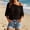 Black women off shoulder top a1, variant on Women Summer Off Shoulder 3/4 Sleeve Hollow Out Crochet Casual Basic Pullover Tops Cover Up Beach Vacation Blouses, Pink L