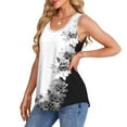 thumbnail image 4 of Runfenguu Spandex Tank Tops For Women Athletic Tank Tops For Women Women'S Fashion Summer Printed Round-Neck Sleeveless Tank Womens Tank Tops Athletic, 4 of 7