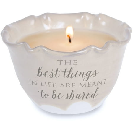 Pavilion - The Best Things in Life are Meant to be Shared Single Wick Ceramic Tranquility Scented