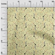 oneOone Cotton Cambric Pale Yellow Fabric Geometric Sewing Craft Projects Fabric Prints By Yard 56 Inch Wide-XYK