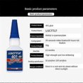 thumbnail image 5 of 3x Loctite 401 Instant Fast Adhesive 20ml Bottle Stronger Super Glue Multi-purpose Fix Hot Super Strong Liquid Colorless Glue, 5 of 5
