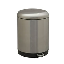 Household Essentials 8 gal / 30 L Charleston Stainless Steel Dual Compartment Step Trash Can