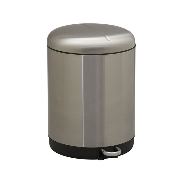 Household Essentials 8 gal / 30 L Charleston Stainless Steel Dual Compartment Step Trash Can