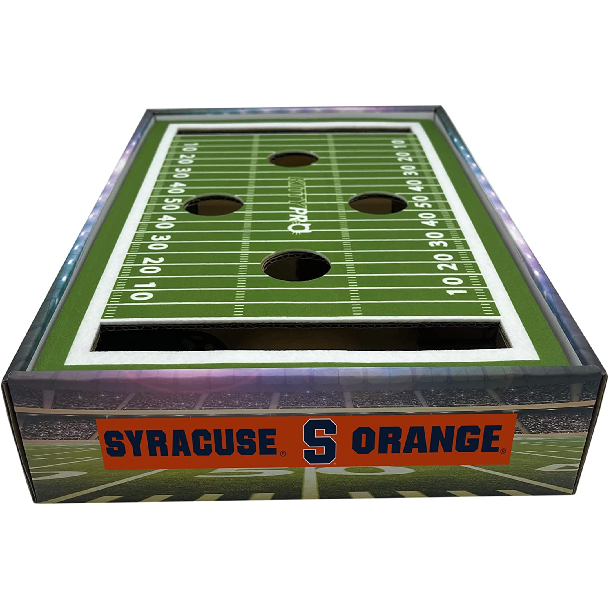 Pets First NCAA Cat Scratcher Box Football Field Designed Cat Scratcher & Lounge