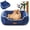 Blue-Medium, variant on Rectangle Cat Dog Bed For Large Medium Small Pets Indoor Outdoor Machine Washable Sleeping Sofa Non-slip Bottom Soft Puppy Durable Calming Pet Cuddler (small  Leopard)
