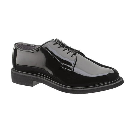 High Gloss Dress Oxford - Bates Lites Men's Oxford High Gloss Uniform Black Formal Dress Shoe