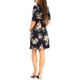 thumbnail image 6 of Women's Maternity Dress Long Sleeve V Neck Tie Front Pregnancy Bodycon Midi Dress, 6 of 6