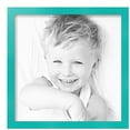 thumbnail image 2 of ArtToFrames 15" x 15" Aqua Picture Frame, 15x15 inch Green Wood Poster Frame (WOM-5186),  Pack, 2 of 7