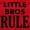 Red, variant on Little Brothers Rule Cute Younger Bro Youth T Shirt Tee Boys Infant Toddler Brisco Brands 12M