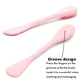 thumbnail image 4 of Facial Cleansing Brush, 2 in 1 Silicone Face Mask Brush & Face Scrubber For Exfoliating, Massaging, Remove Blackheads, Makeup Skincare Removal, Pore Cleaning Brush for Mud,Clay,Body Lotion,DIY Mask, 4 of 8