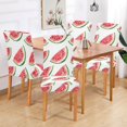 thumbnail image 2 of Yayeee 4 Pack Dining Chair Covers Stretch Parson Chairs Slipcovers Seat Protector, White Watermelon, 2 of 6