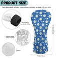 thumbnail image 6 of Yuyamidu Blue Daisy Golf Club Covers Driver Headcover Hybrid Headcover Fairway Wood Head Covers Golf Ball Golf Headcovers PU Leather Golf Headcovers for Golf Clubs Women Golfer, 6 of 7