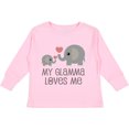 thumbnail image 3 of Inktastic My Glamma Loves Me Grandchild Gift Boys or Girls Long Sleeve Toddler T-Shirt, 3 of 5