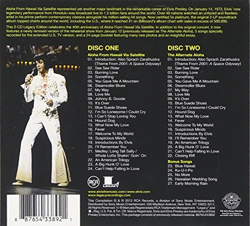 Amazon.com: Aloha From Hawaii Via Satellite: CDs & Vinyl