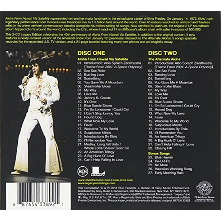 Elvis Presley - Aloha From Hawaii [Via Satellite] - Music