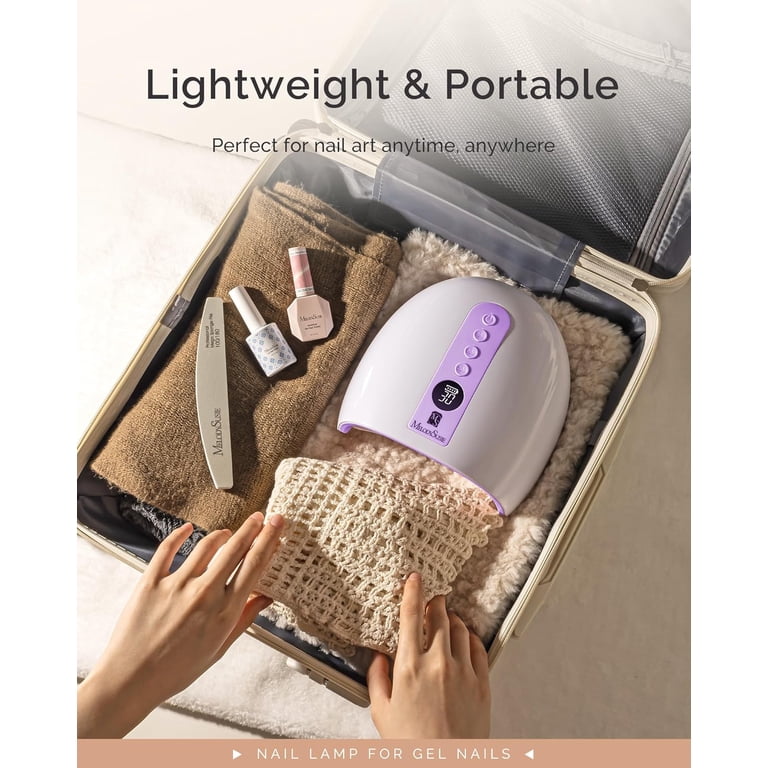 Cordless Rechargeable UV LED Nail Lamp, Purple photo 4