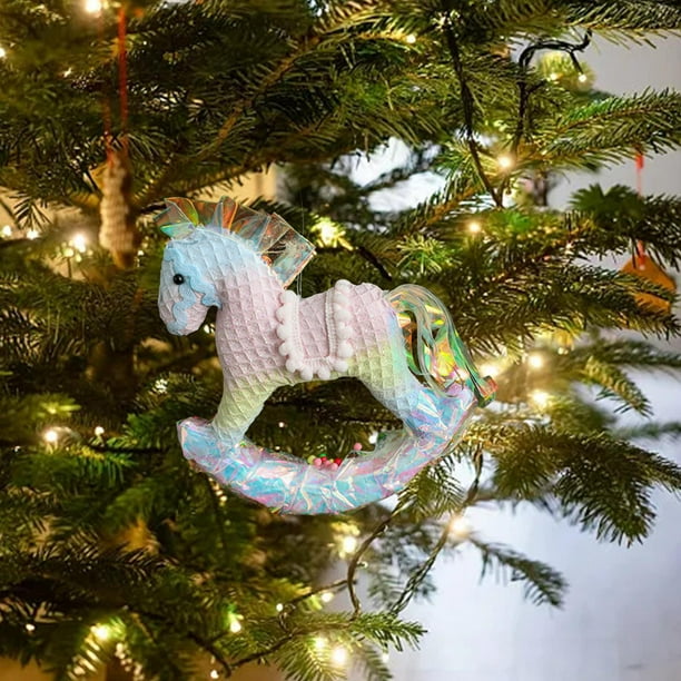 Colgantes para de Navidad, adornos colgantes, figuras decorativas de Navidad, decoración navideña para fiestas, familia, chimenea, hogar Estilo H