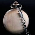 thumbnail image 3 of Classic Smooth Vintage Pocket Watch Alloy Steel Quartz Roman/Arabic Numerals with Chain for Father's Day Xmas Best Gifts Graduation Birthday Gifts, 3 of 6