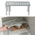 thumbnail image 6 of under Kitchen Sink Shelf Storage Adjustable Cupboard Rack Cabinet Organiser Unit - Gray, 6 of 8