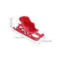 thumbnail image 2 of CTIRCHIU 12Pcs Tiny Sleigh for Christmas Holiday Atmosphere and Photo Props Red Plastic, 2 of 8
